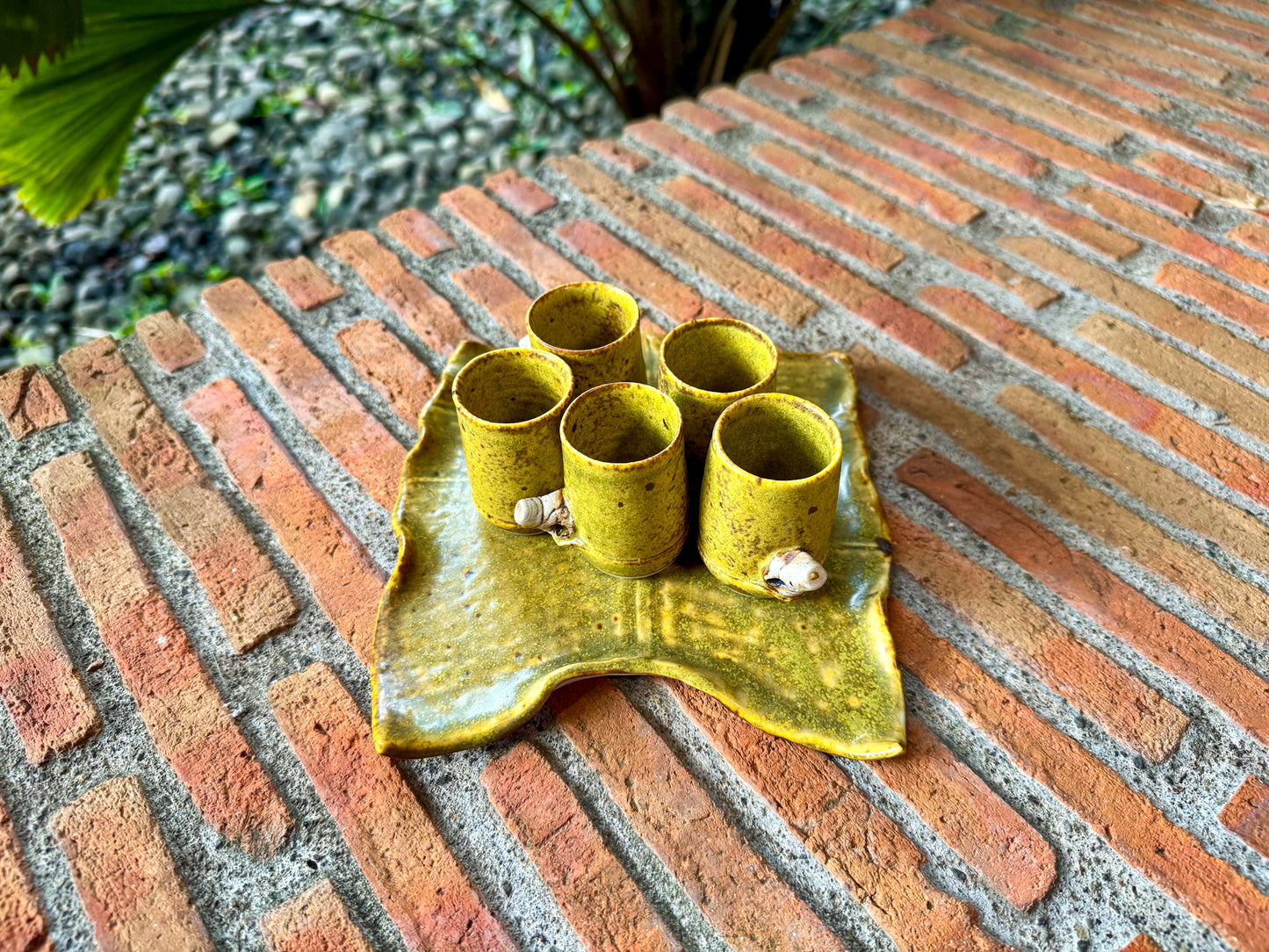 Celadon Leaf Coaster