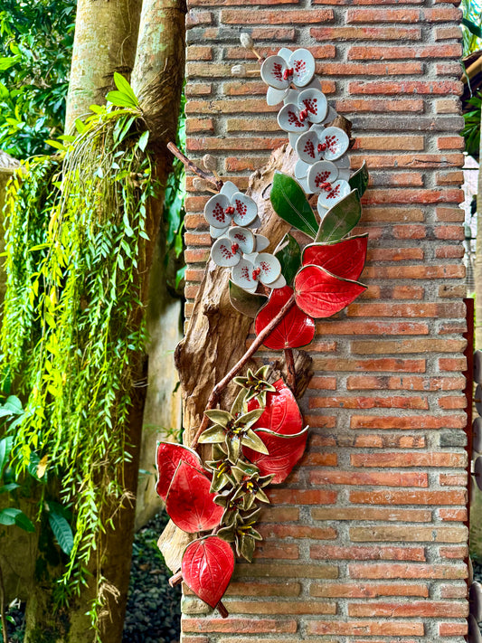 Phalaenopsis & Stargazer Wall Hang