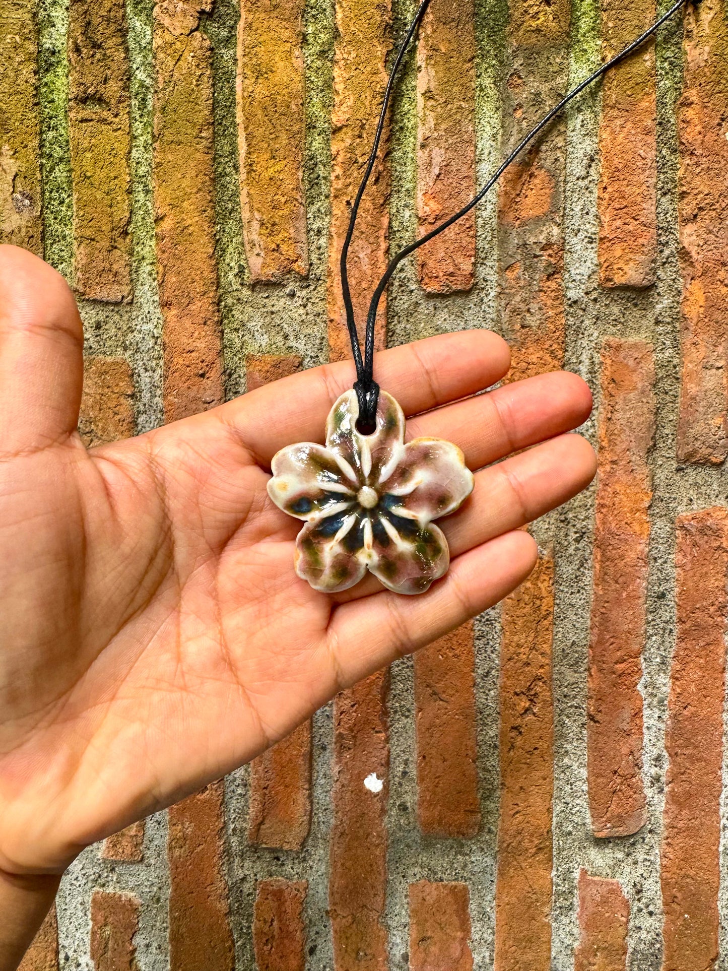 Ceramic Flower Necklace