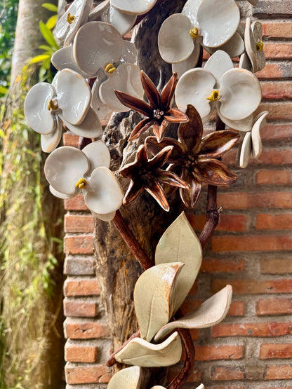 Phalaenopsis & Stargazer Wall Hang