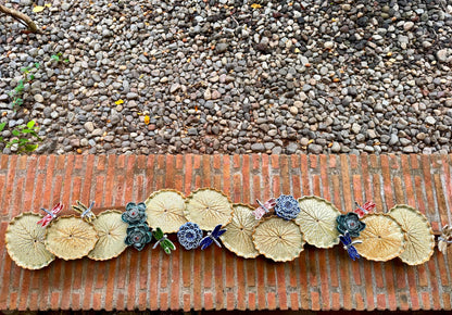 Lotus Pad with Flowers& Dragonflies Tabletop