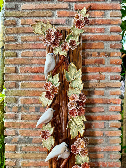 Birds and Gumamela Wall Hang