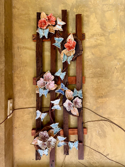 Flowers & Butterflies Wall Hang