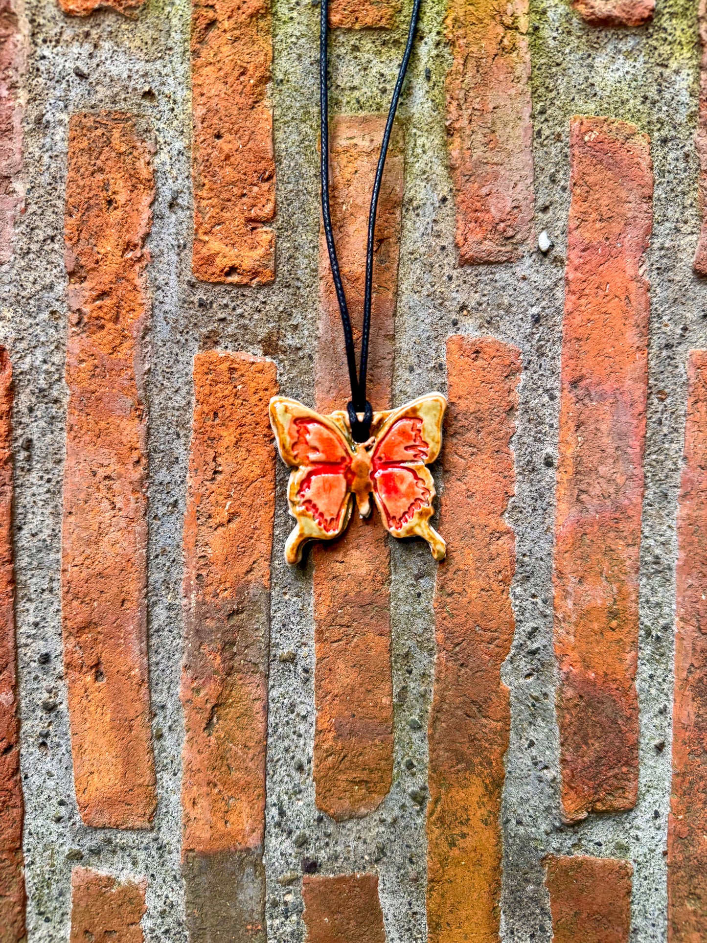 Ceramic Butterfly Necklace