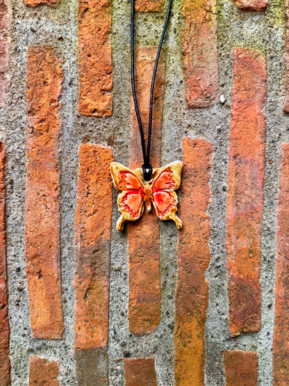 Ceramic Butterfly Necklace