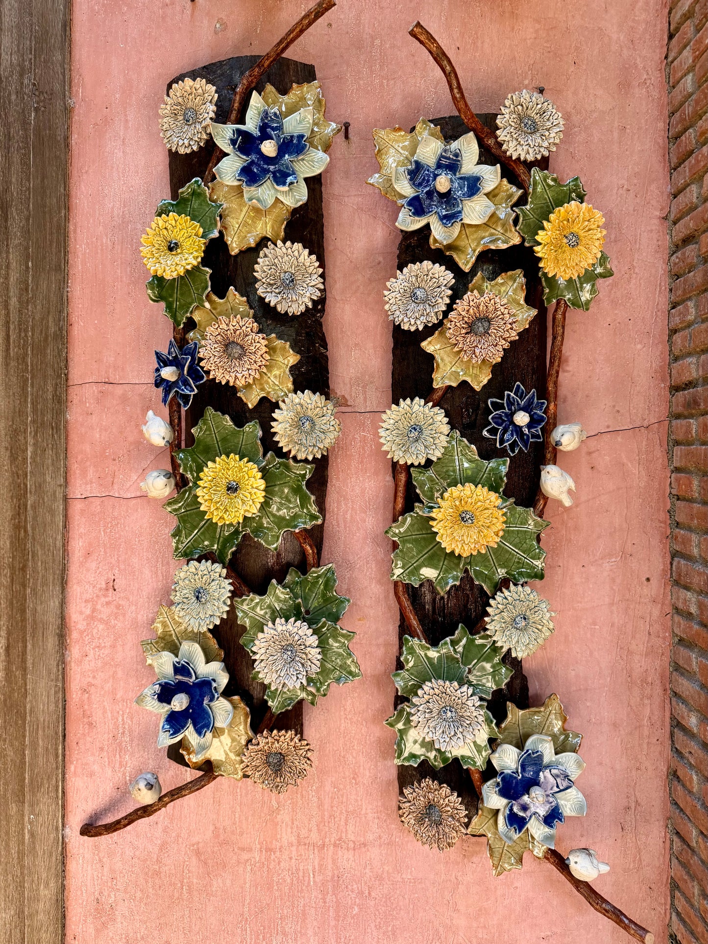 Flower & Birds Wall Hang