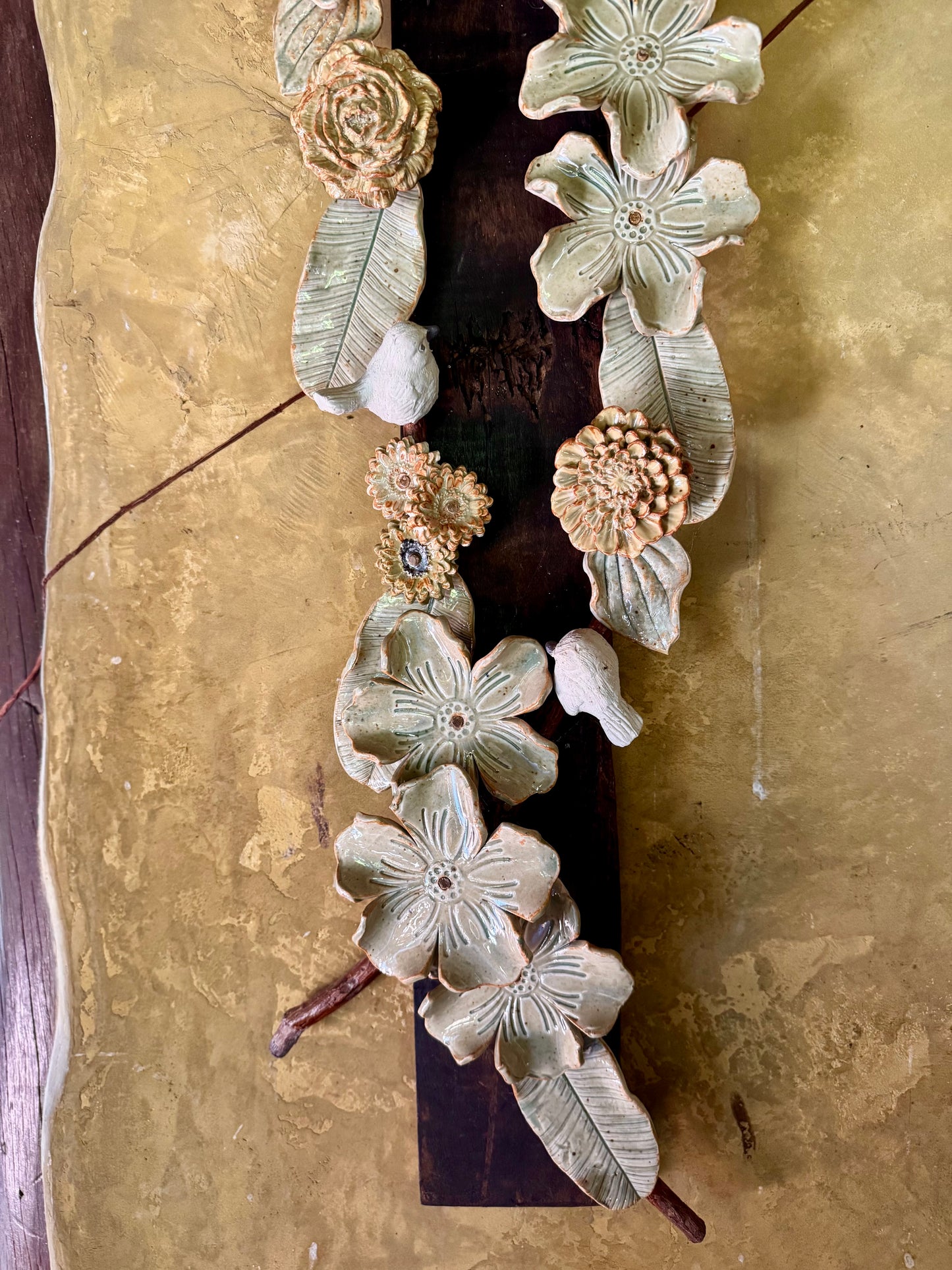 Flower & Birds Wall Hang