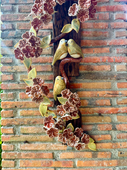 Birds and Gumamela Wall Hang