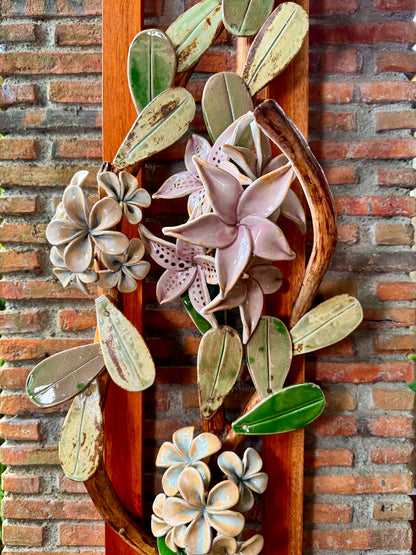 Calachuchi & Lily Wall Hang