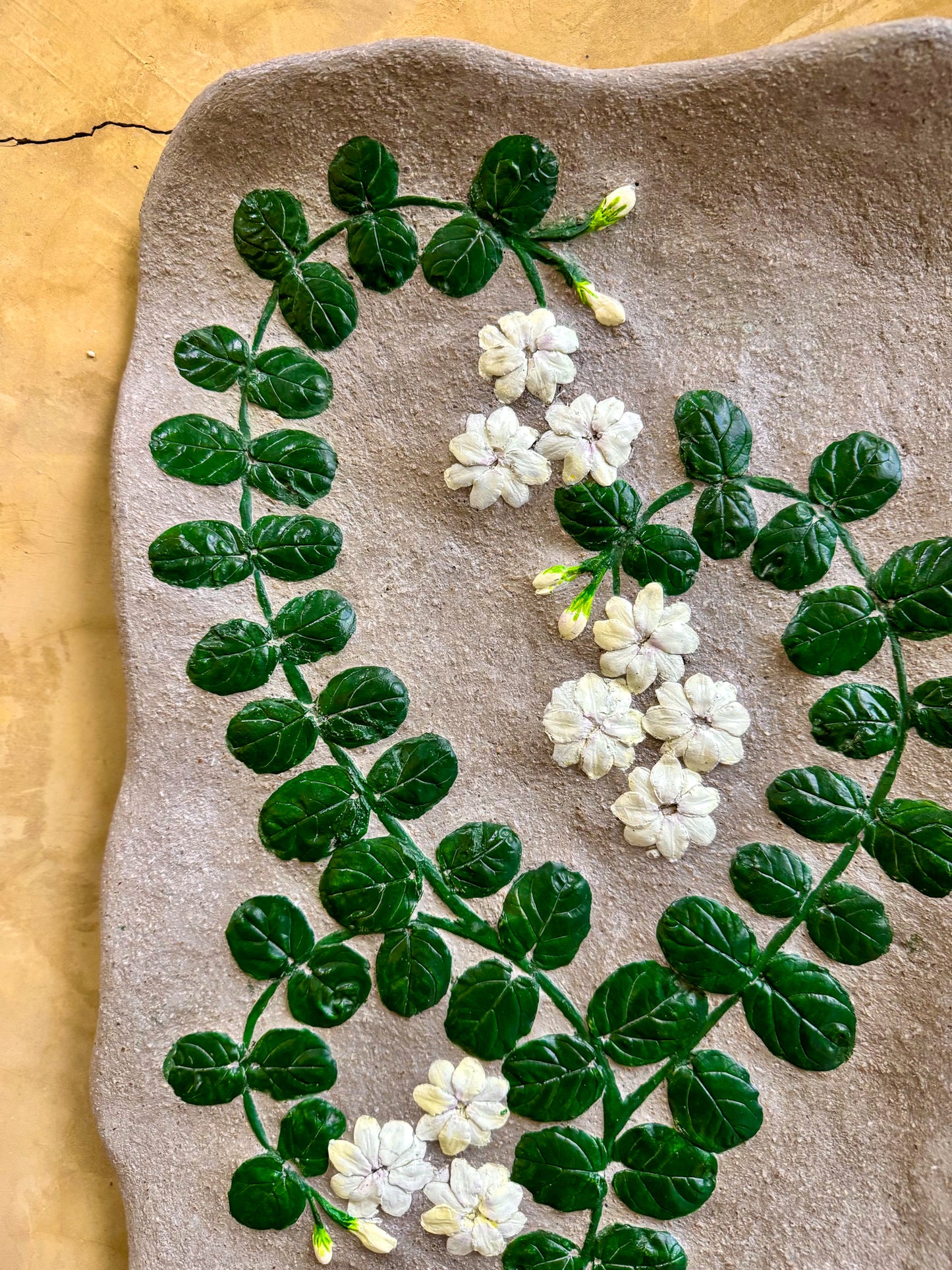 Sampaguita Fossilized Wall Hang