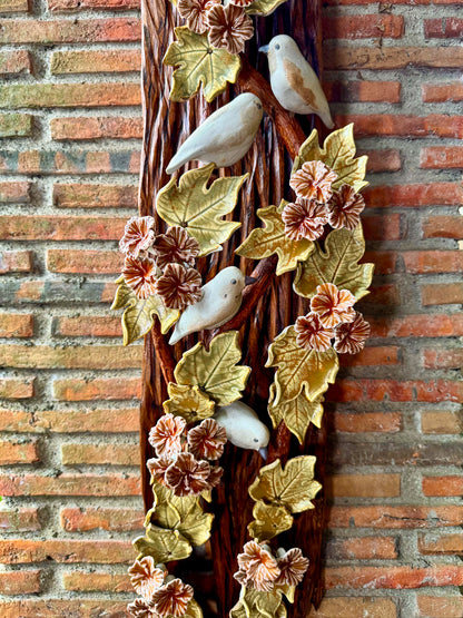 Birds and Gumamela Wall Hang