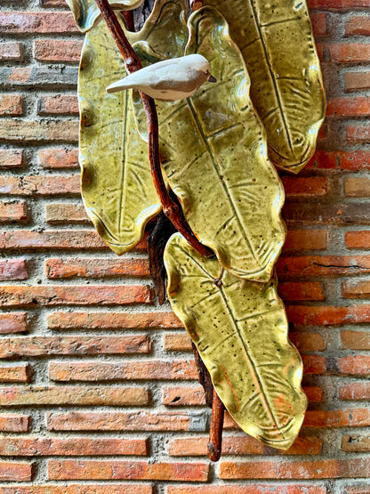 Birds and Leaves Wall Hang