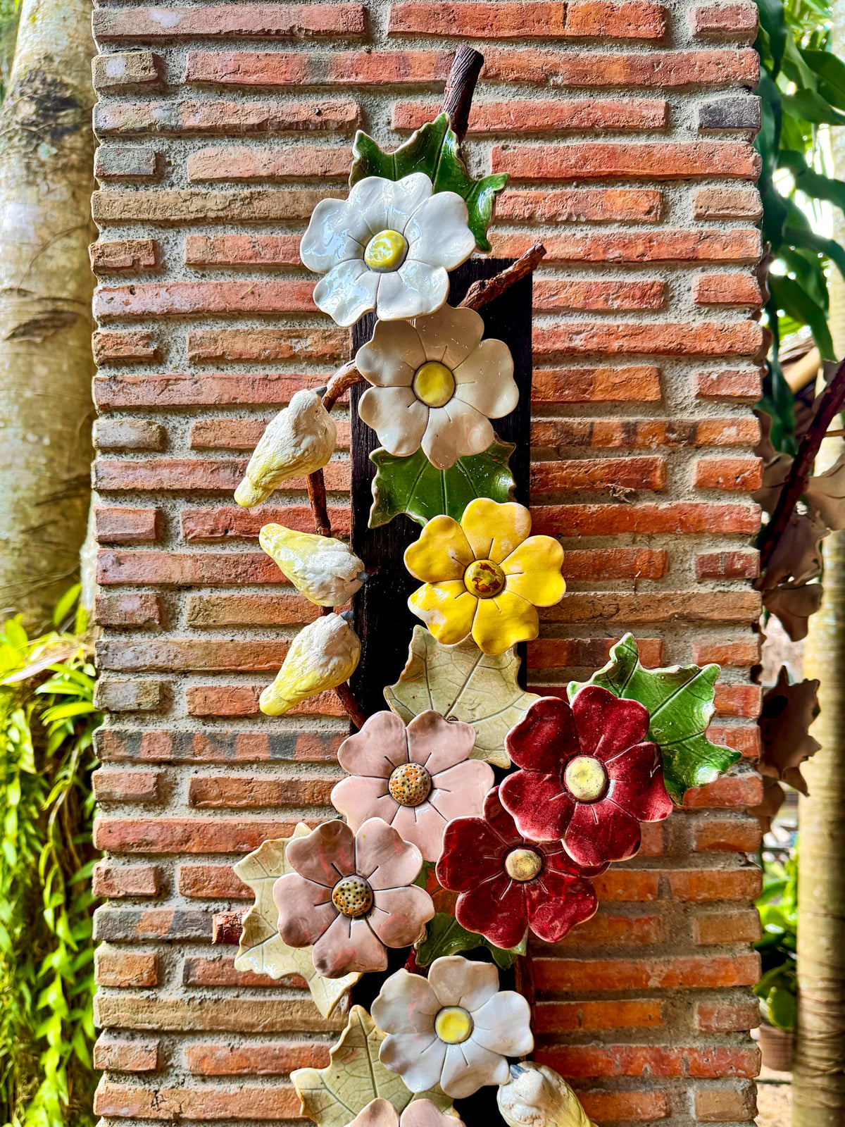 Flowers and Birds Wall Hang