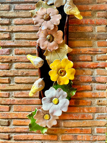Flowers and Birds Wall Hang