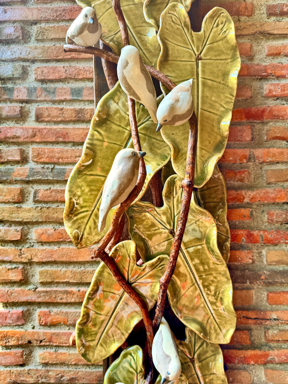 Birds and Leaves Wall Hang