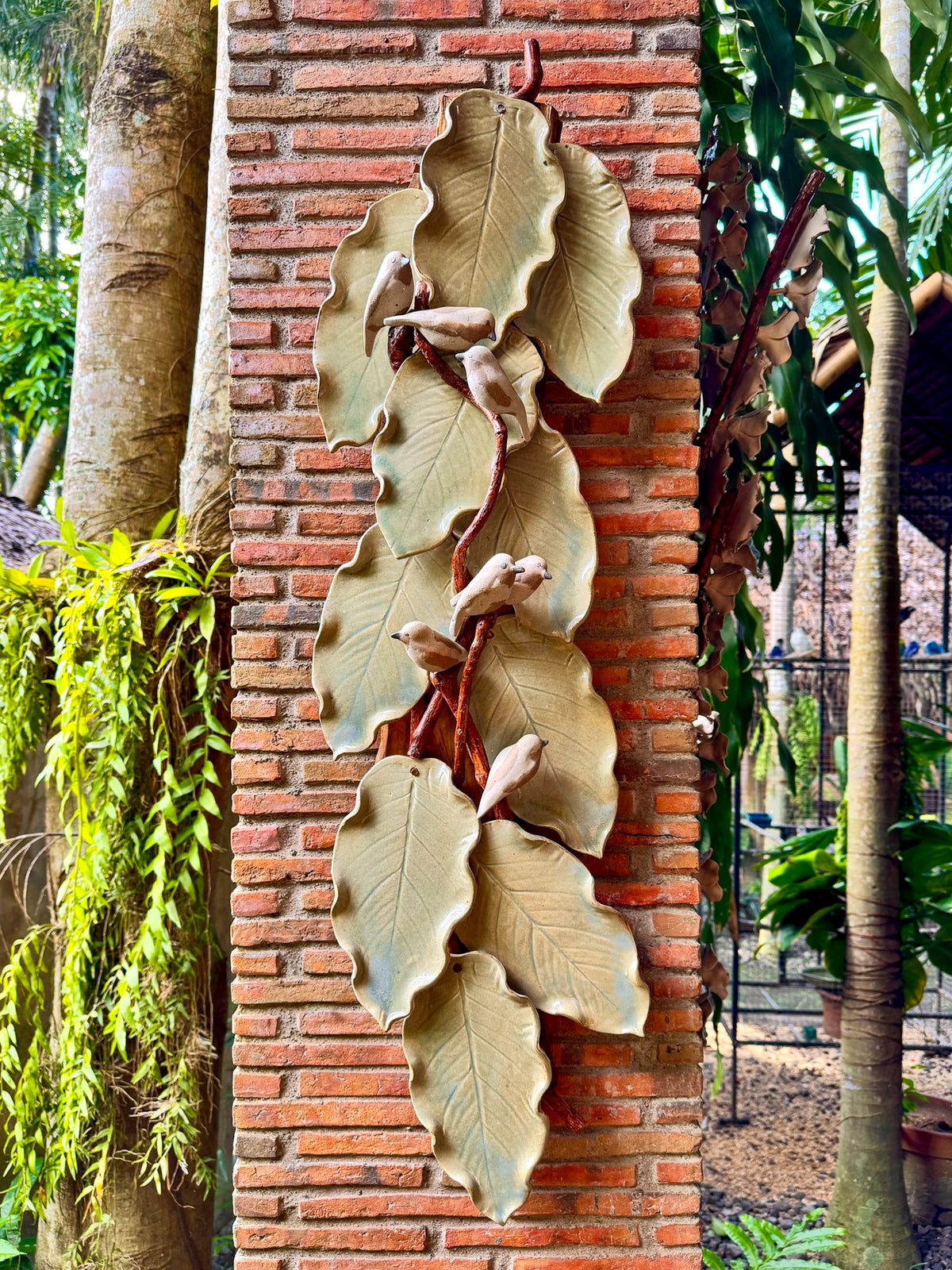 Birds and Leaves Wall Hang