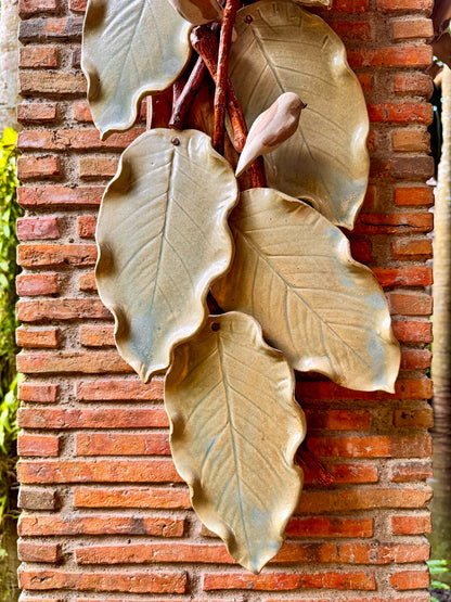 Birds and Leaves Wall Hang