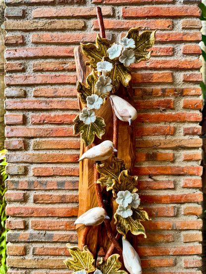 Birds and Gumamela Wall Hang