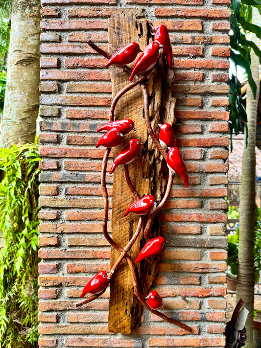 Birds on Vines Wall Hang