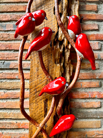 Birds on Vines Wall Hang
