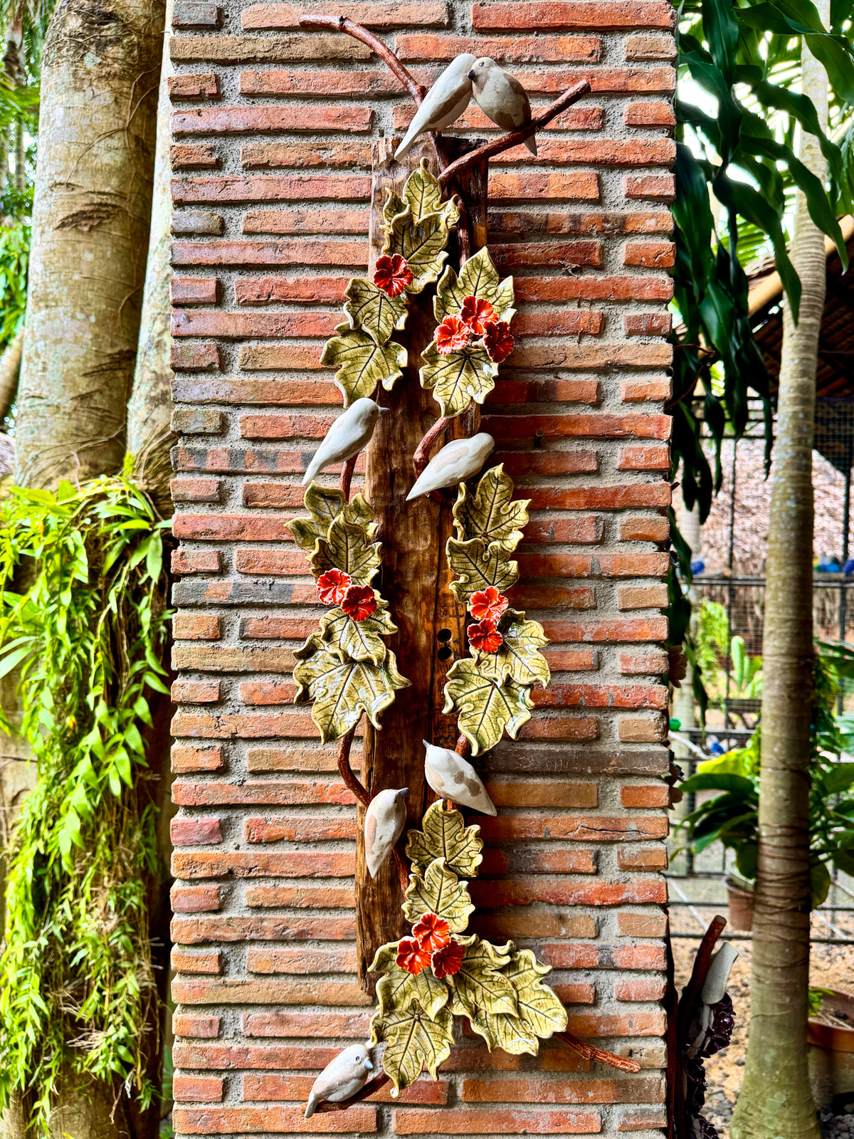 Birds and Gumamela Wall Hang