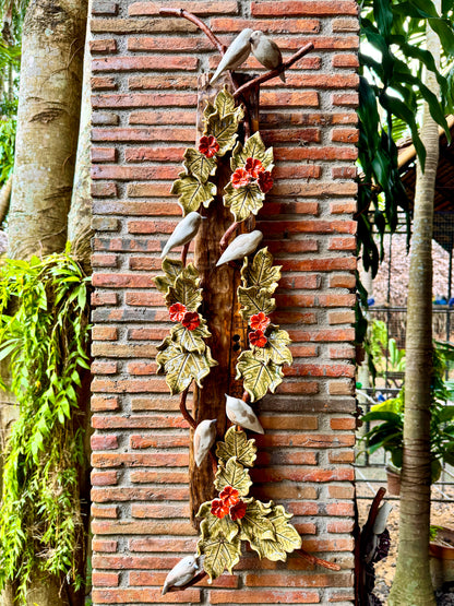 Birds and Gumamela Wall Hang