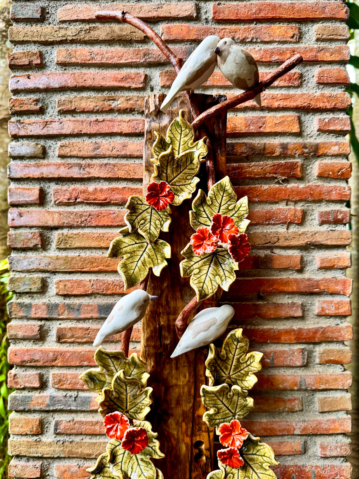 Birds and Gumamela Wall Hang