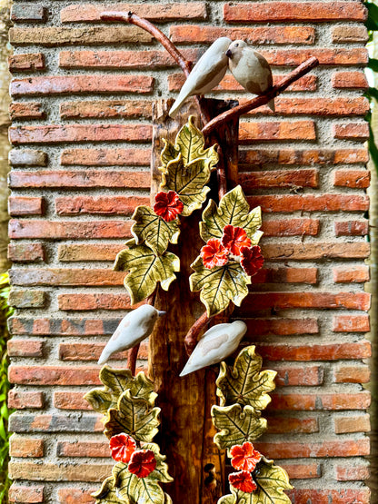 Birds and Gumamela Wall Hang
