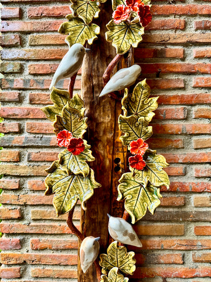Birds and Gumamela Wall Hang