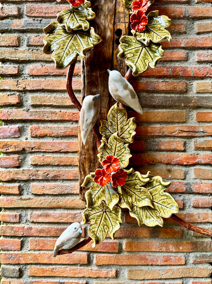 Birds and Gumamela Wall Hang