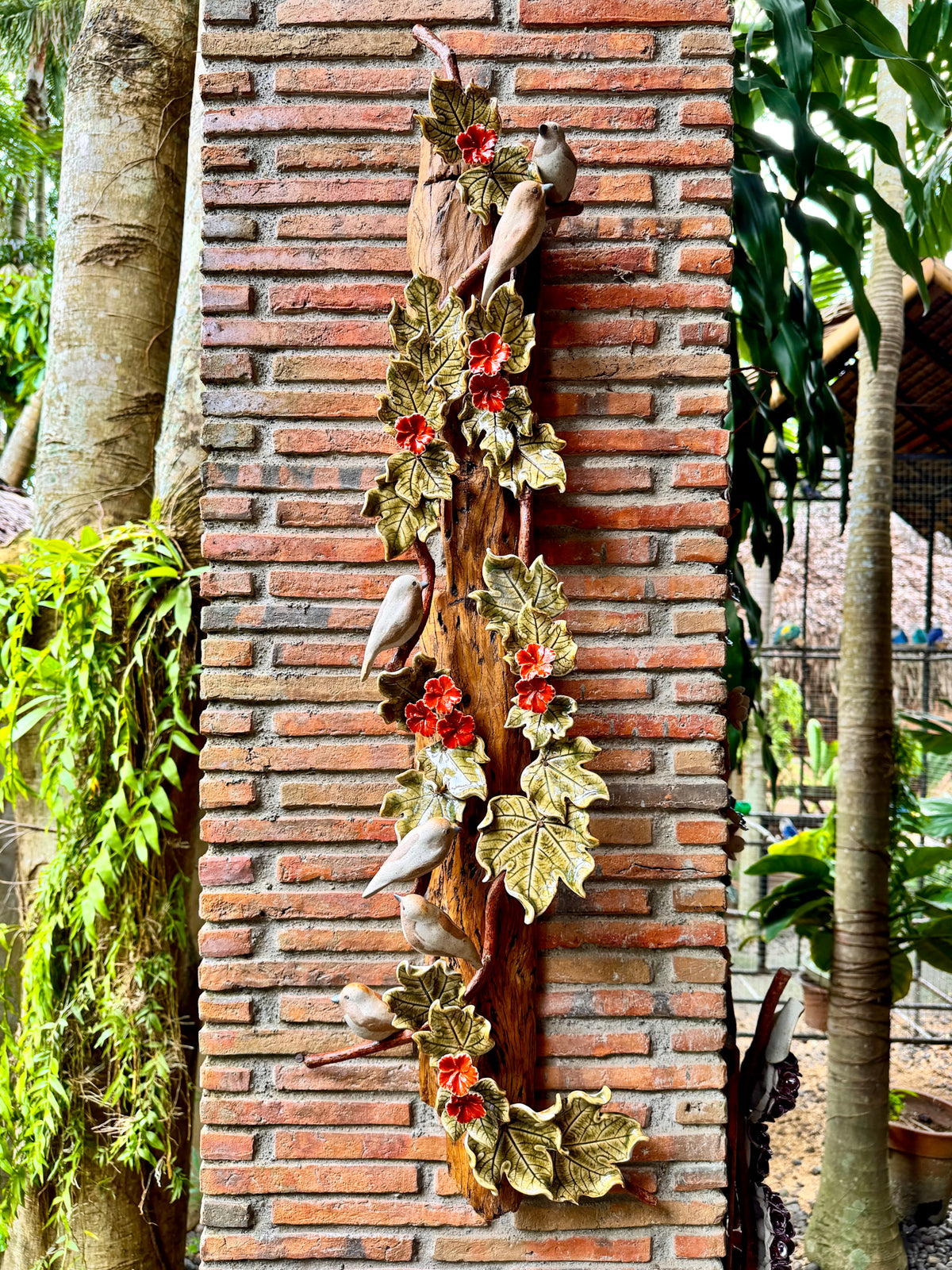 Birds and Gumamela Wall Hang