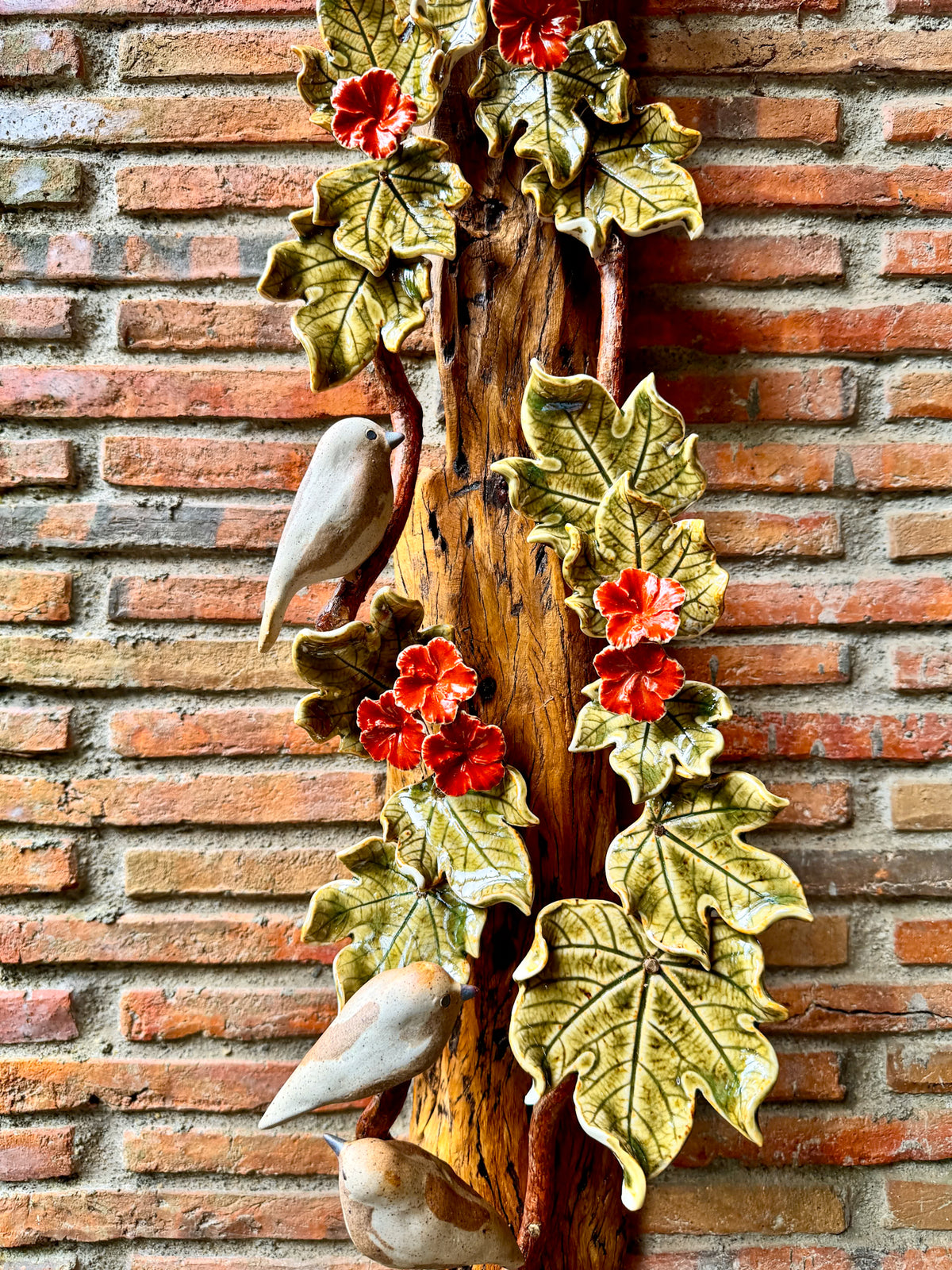 Birds and Gumamela Wall Hang