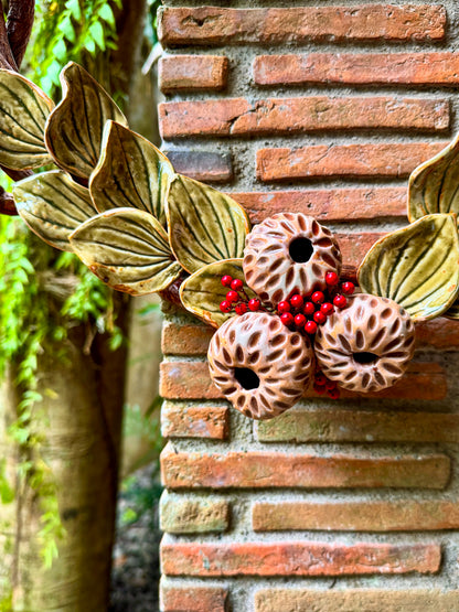 Flower Wreath Wall Hang