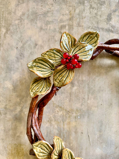 Flower Wreath Wall Hang