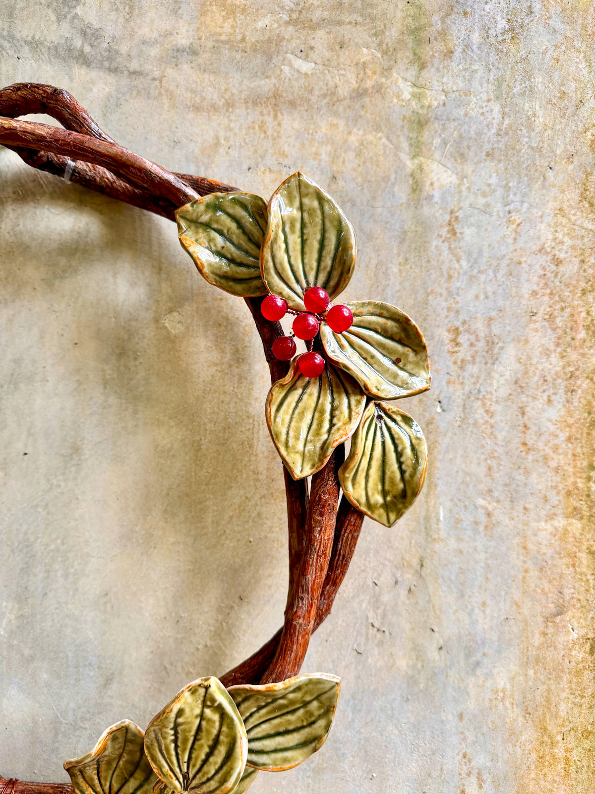 Flower Wreath Wall Hang