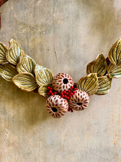 Flower Wreath Wall Hang