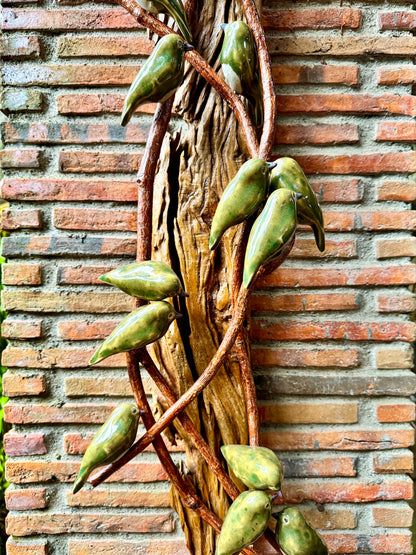 Birds on Vines Wall Hang
