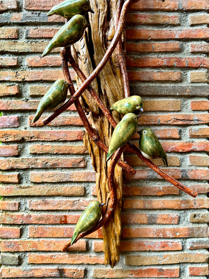 Birds on Vines Wall Hang