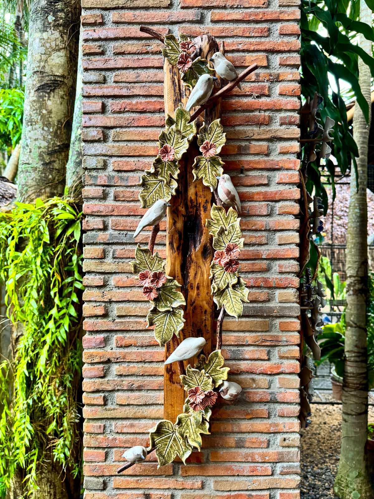 Birds and Gumamela Wall Hang