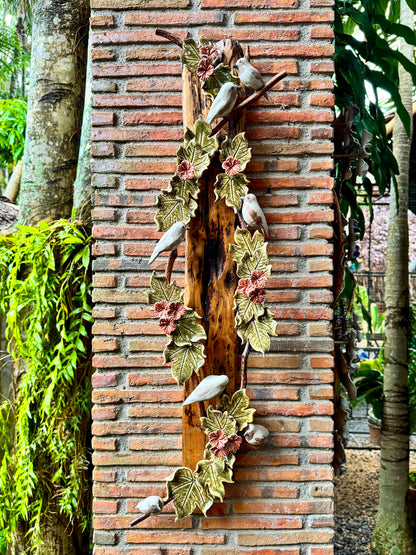 Birds and Gumamela Wall Hang