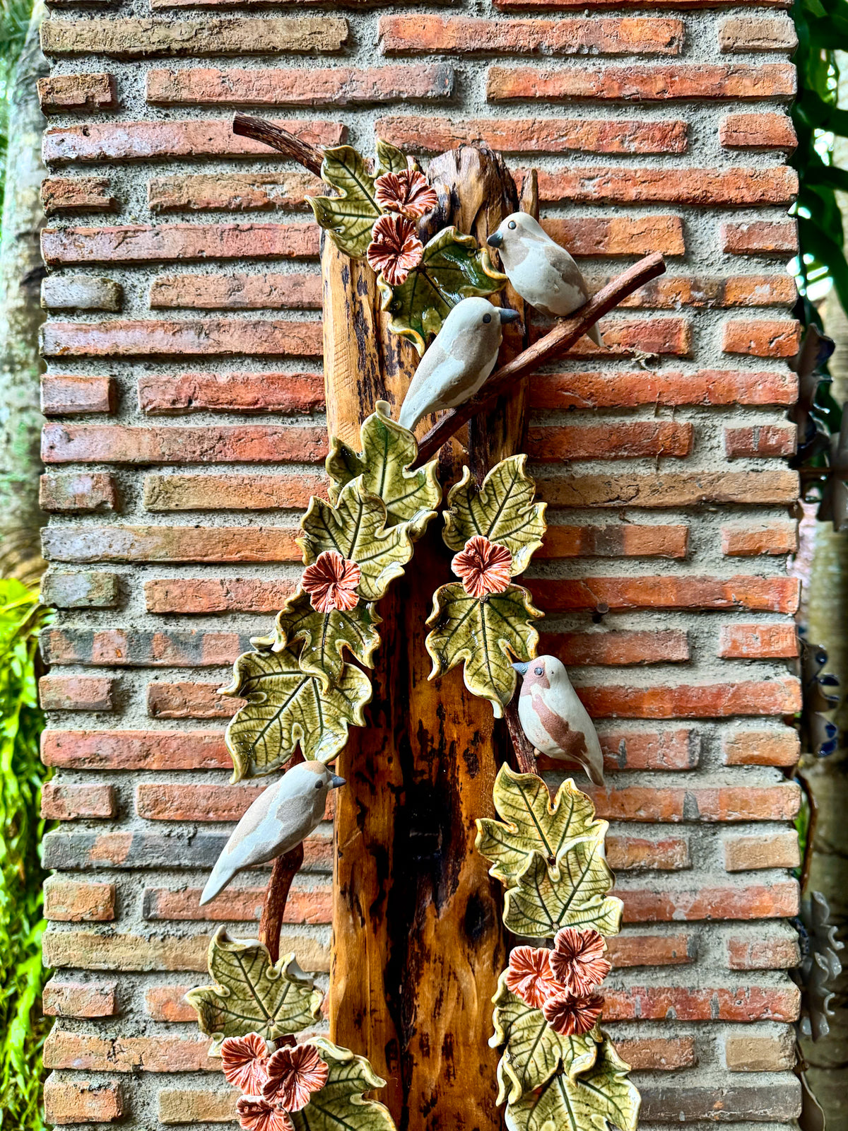 Birds and Gumamela Wall Hang