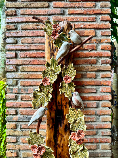 Birds and Gumamela Wall Hang