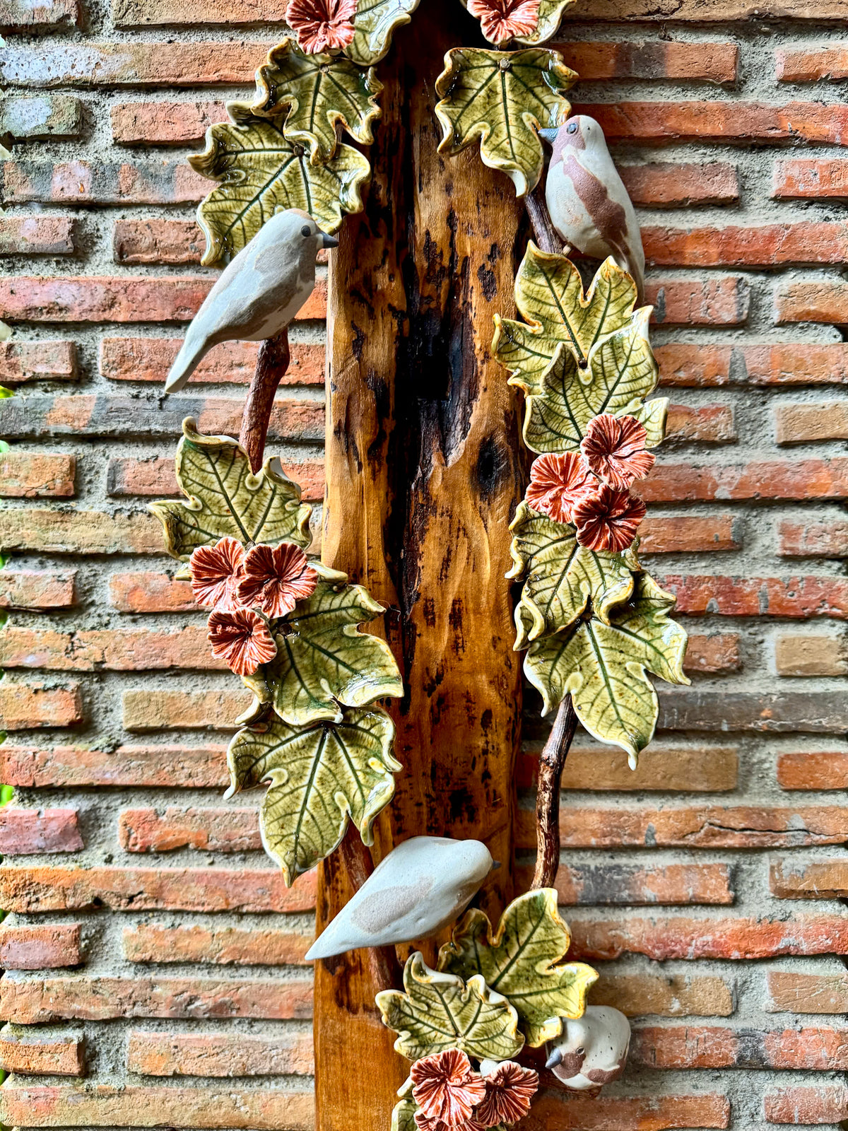 Birds and Gumamela Wall Hang