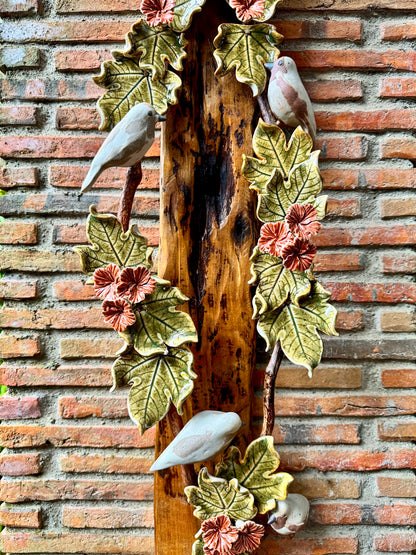 Birds and Gumamela Wall Hang