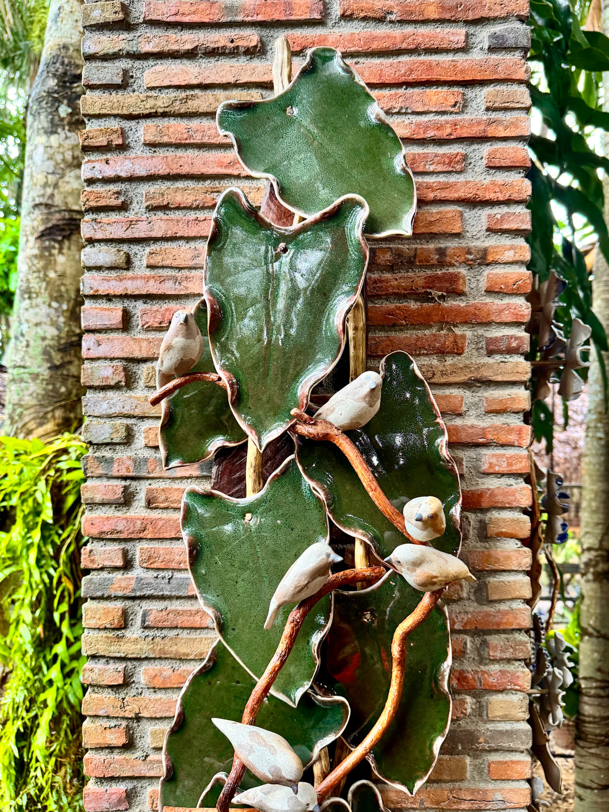 Birds and Leaves Wall Hang