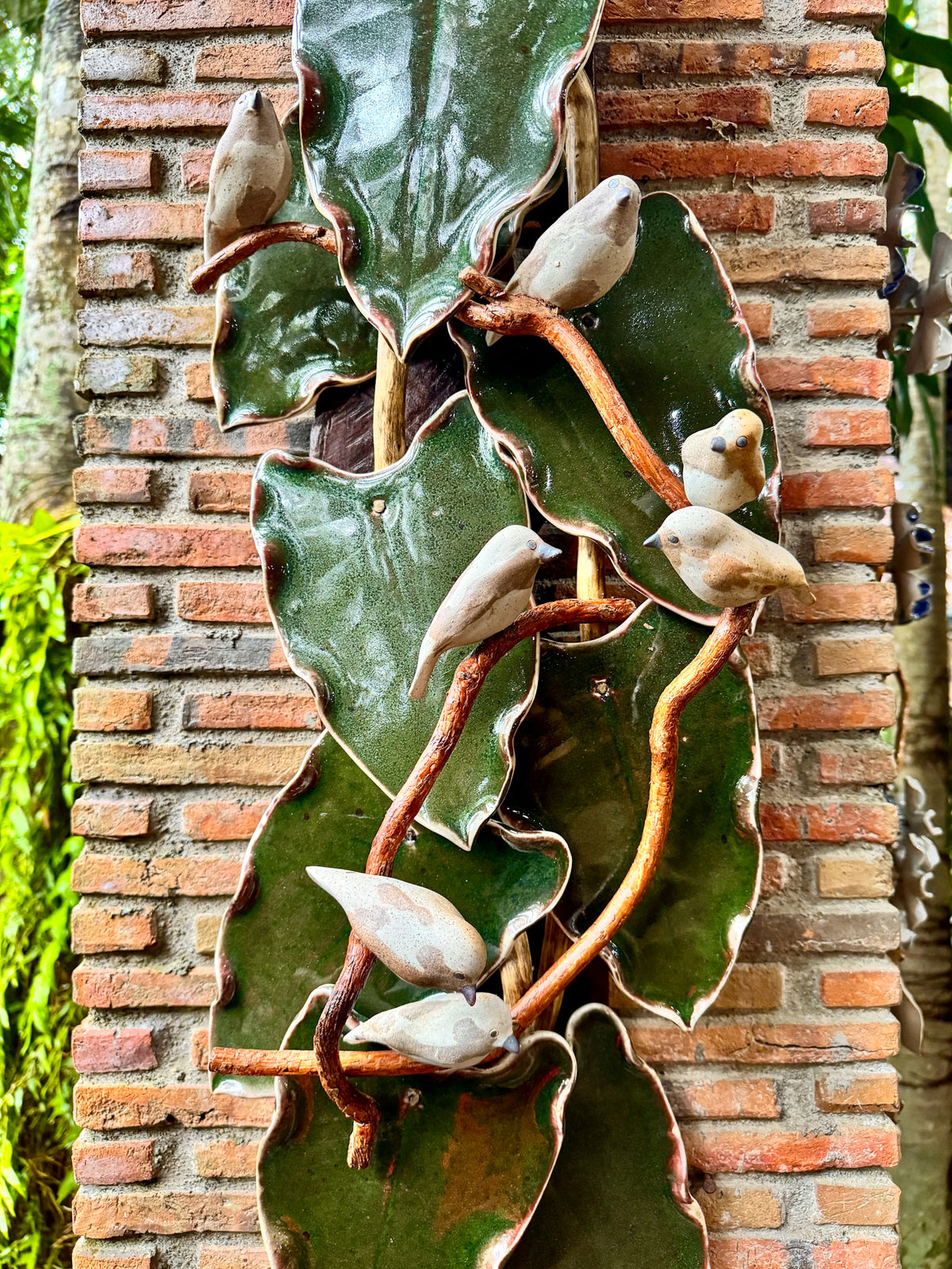 Birds and Leaves Wall Hang