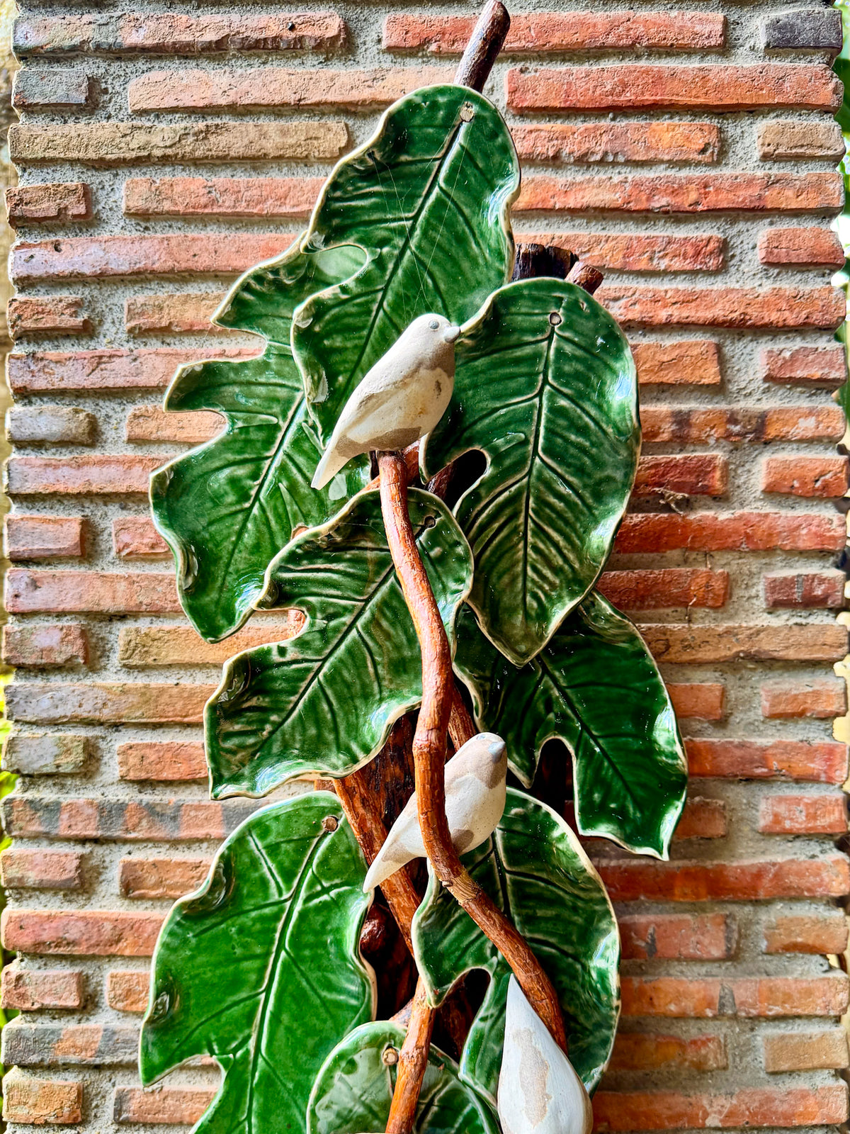 Birds and Leaves Wall Hang
